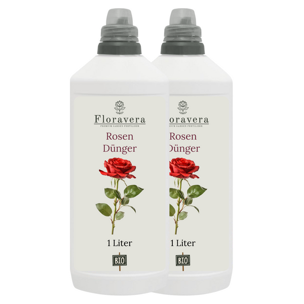 Floravera Premium Rosen Bio-Flüssigdünger 1 Liter Rosendünger Dünger