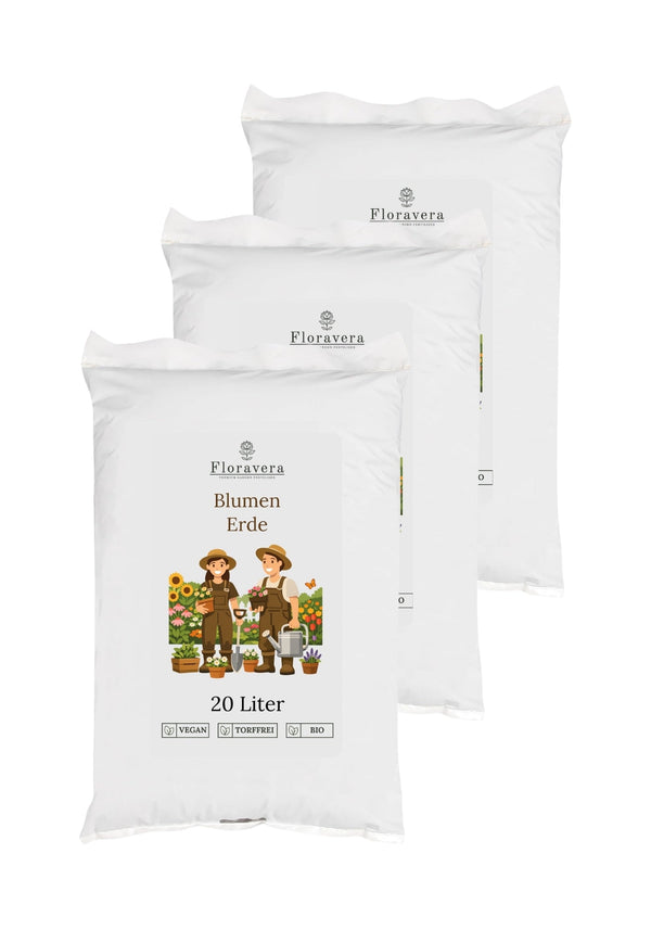 Floravera Blumenerde Bio Vegan Torffrei 20L