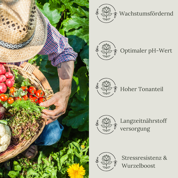 Floravera Gemüseerde Bio Vegan Torffrei 20L