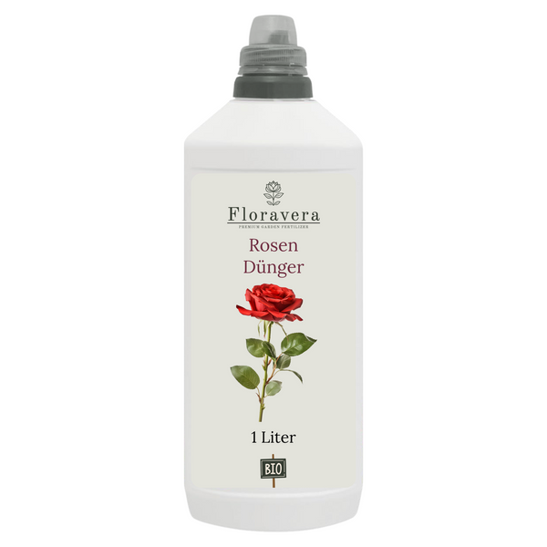 Floravera Premium Rosen Bio-Flüssigdünger 1 Liter Rosendünger Dünger