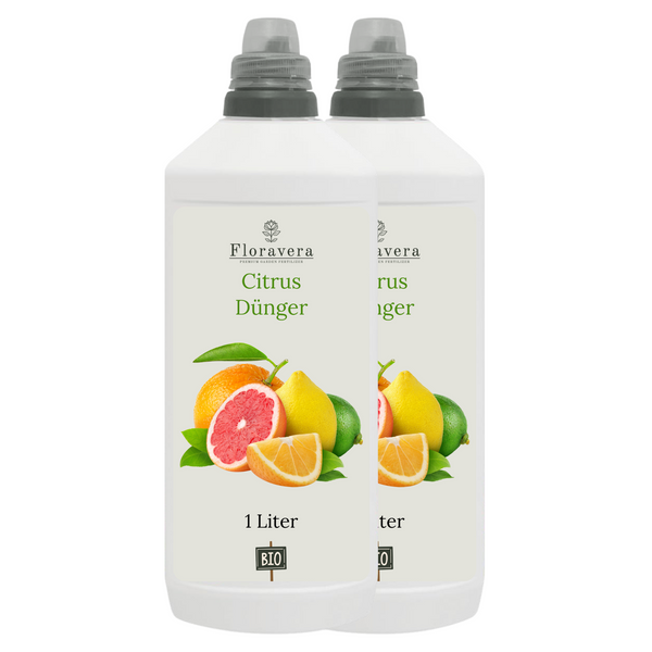 Floravera Premium CItrus Bio-Flüssigdünger 1 Liter Zitrusdünger Dünger Zitrusfrucht