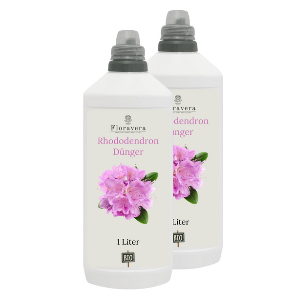 Floravera Premium Rhododendron Bio-Flüssigdünger 1 Liter Rhododendrondünger Dünger
