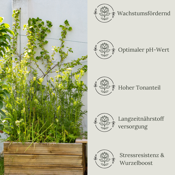 Floravera Hochbeeterde Bio Vegan Torffrei 20L