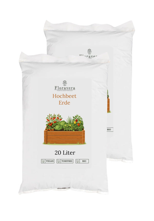 Floravera Hochbeeterde Bio Vegan Torffrei 20L