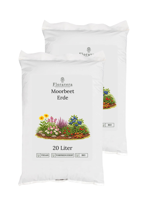 Floravera Moorbeeterde Bio Vegan Torfreduziert 20L