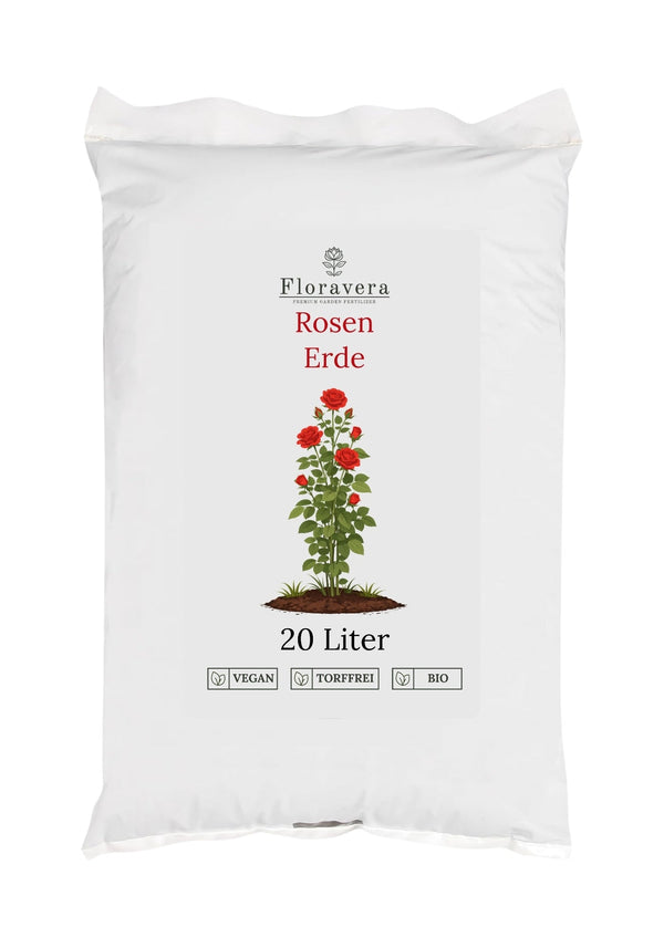 Floravera Rosenerde Bio Vegan Torffrei 20L